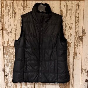 Women's Black Quilted Vest